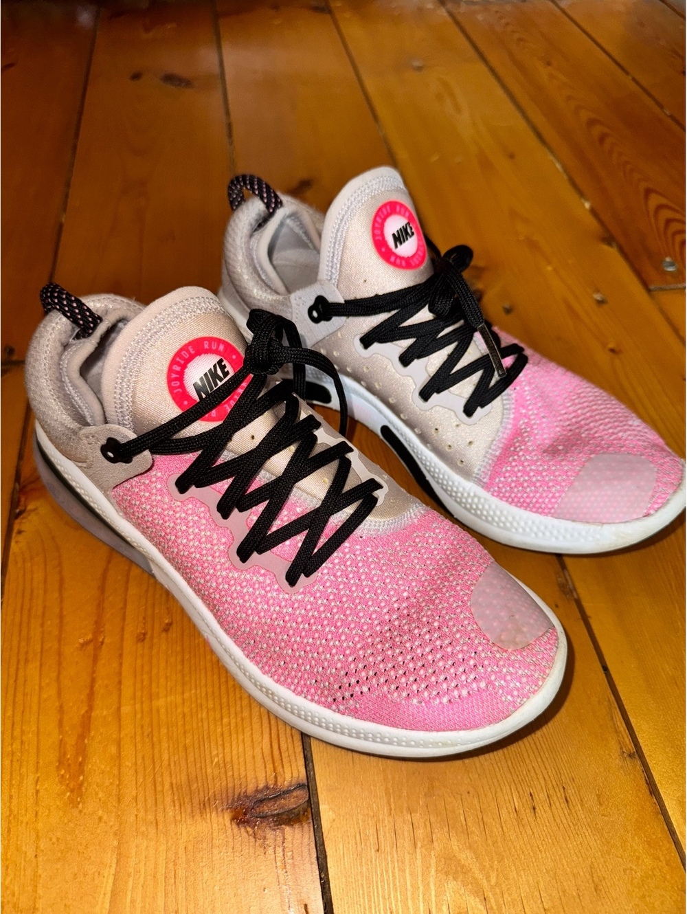 Nike pink running shoes